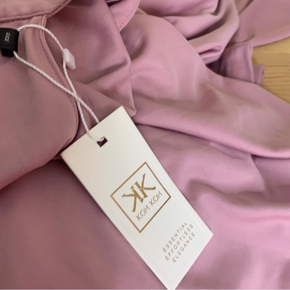 Koh Koh Dusty Rose Sleeveless Halter Maxi Dress - Picture 11 of 16